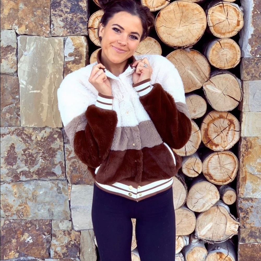 Beach riot soft fur jacket